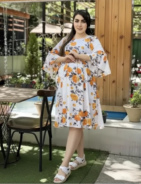 پیراهن حریر بارداری